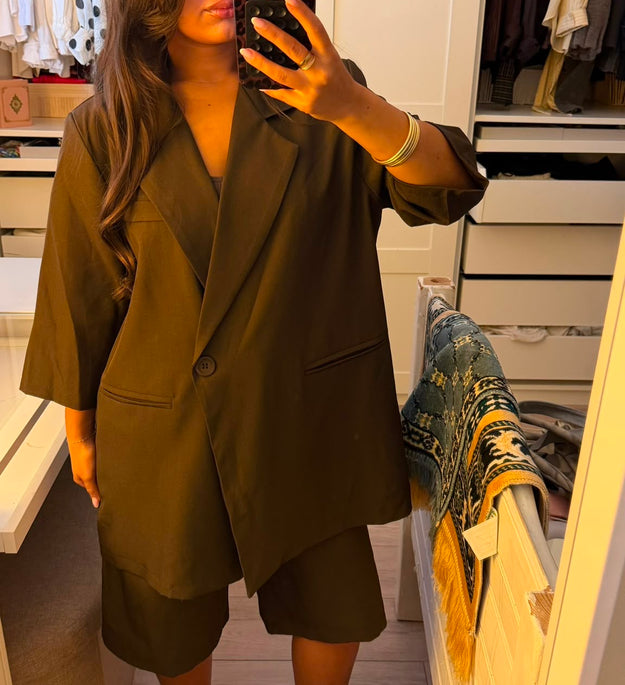 ENSEMBLE BERMUDA MARRON