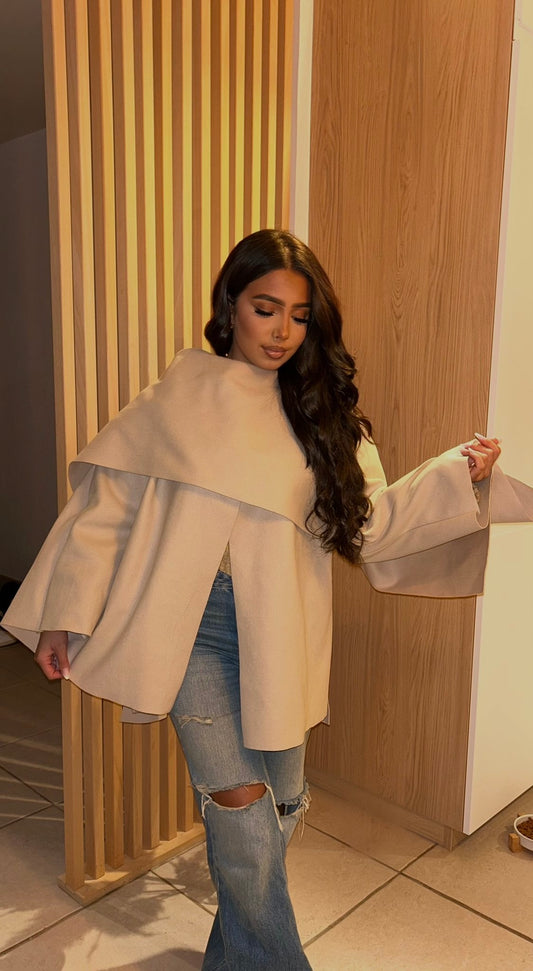 PONCHO CAPE BEIGE