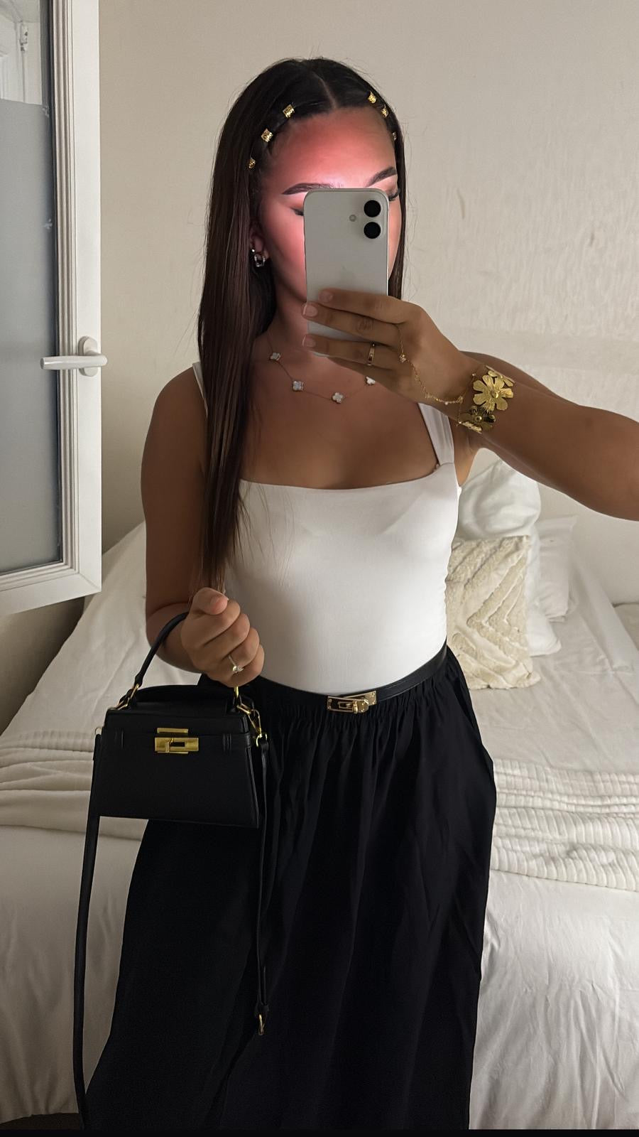 JUPE À POCHES NOIRE