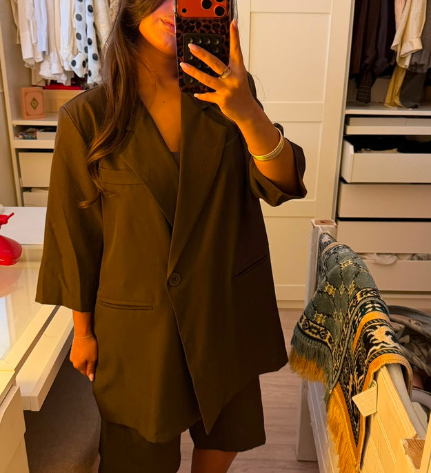 ENSEMBLE BERMUDA MARRON