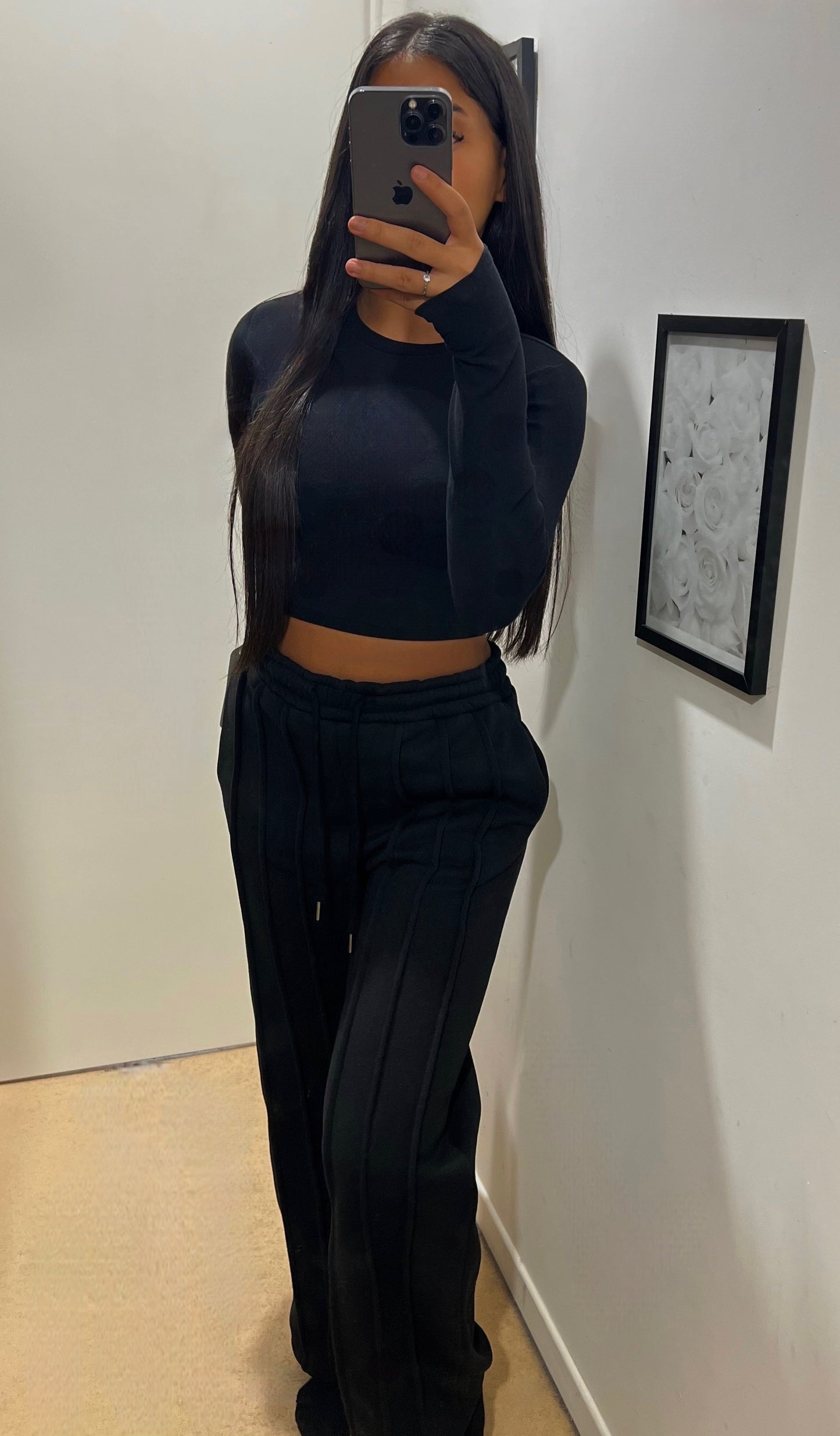 JOGGING À TRAIT NOIR