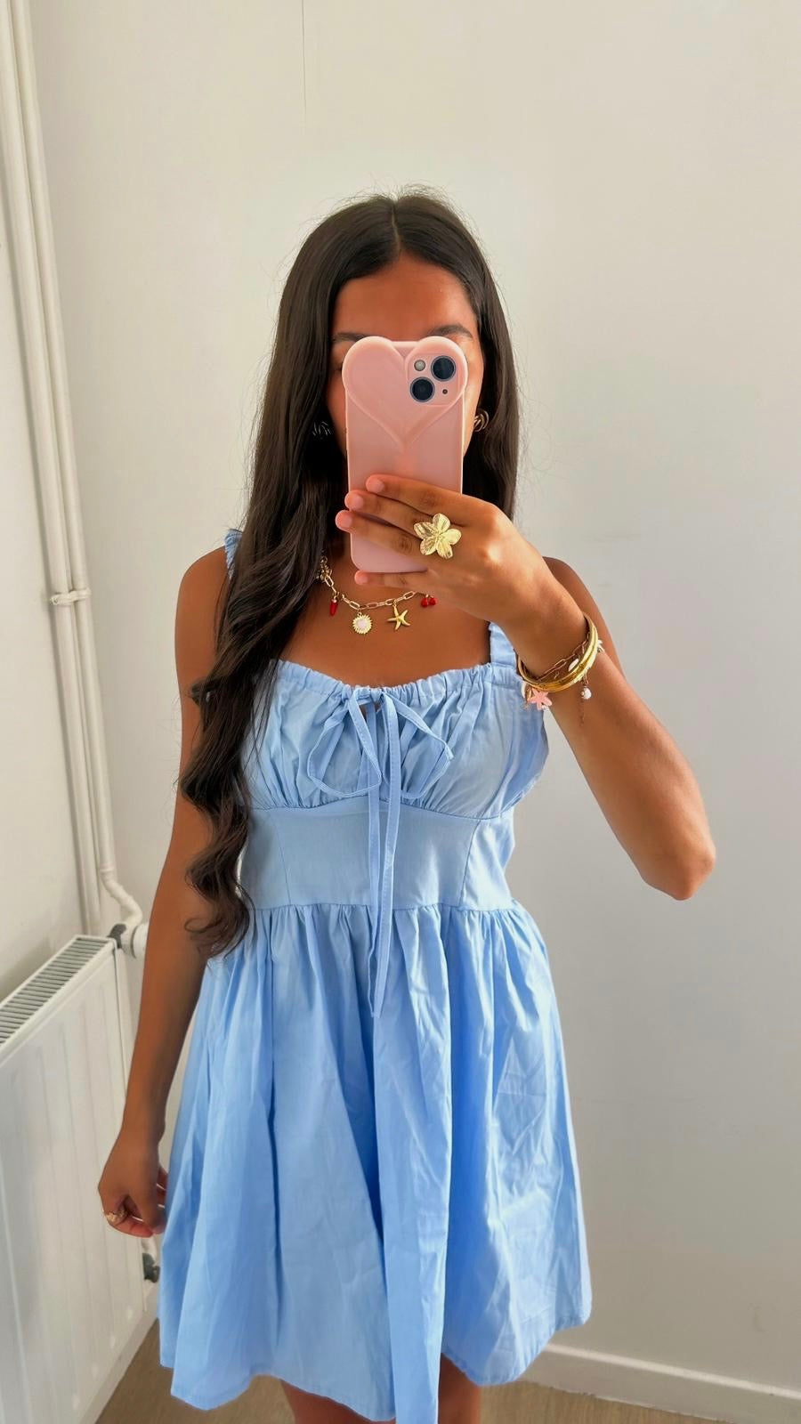 SHORT BLUE DRESS