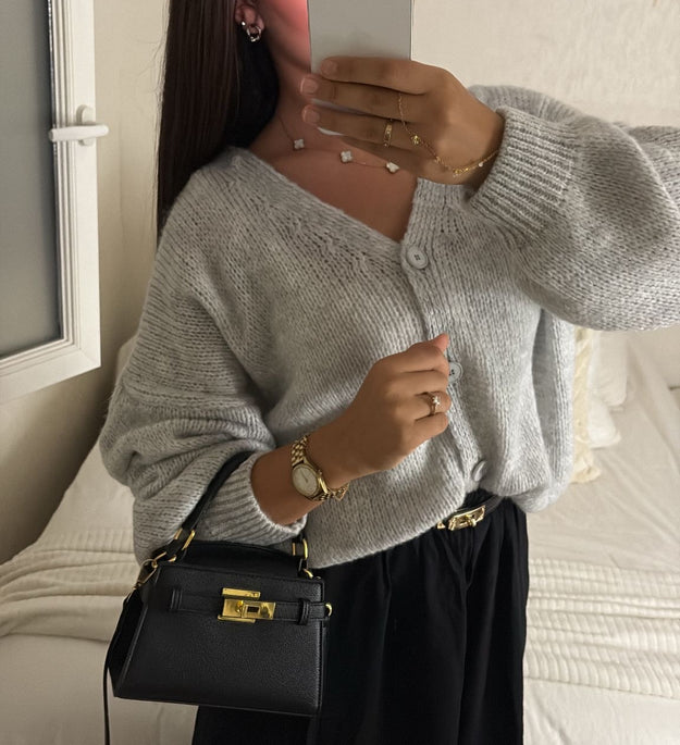 CARDIGAN GRIS
