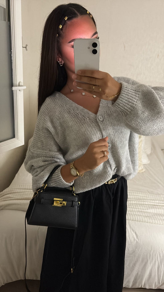 CARDIGAN GRIS